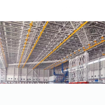 Cadre d&#39;espace personnalisé Prix du toit aéronef Hangar Structure en acier hangar préfabriqué